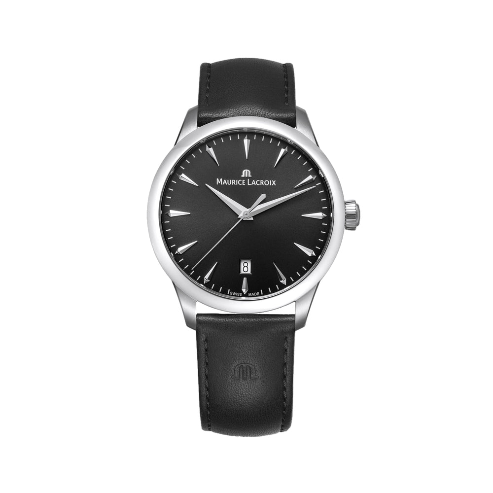 1975 Quartz 39mm - Black on Leather Strap