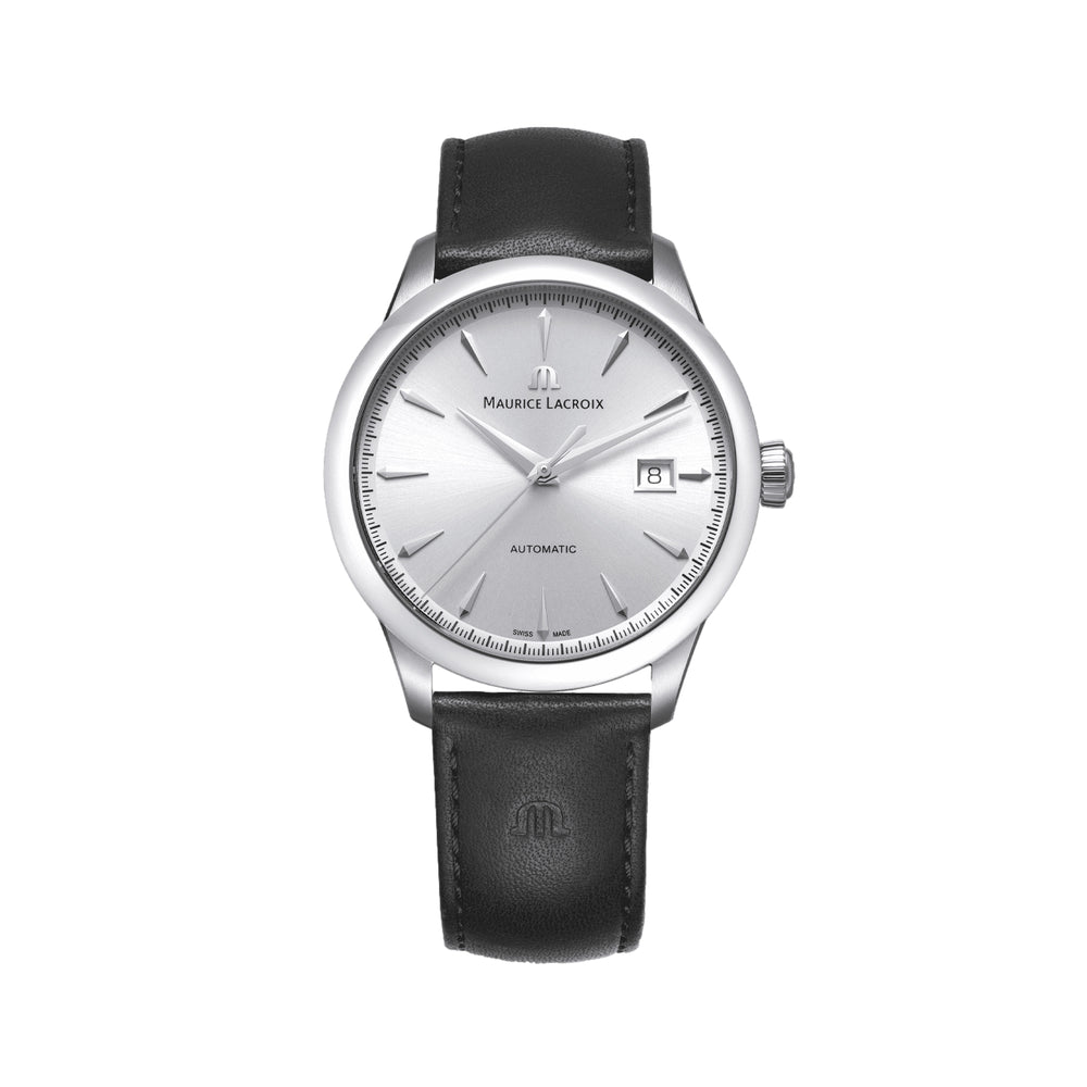 1975 Automatic 40mm - Silver on Leather Strap