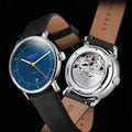 Naos Automatic 38mm - Blue on Leather Strap