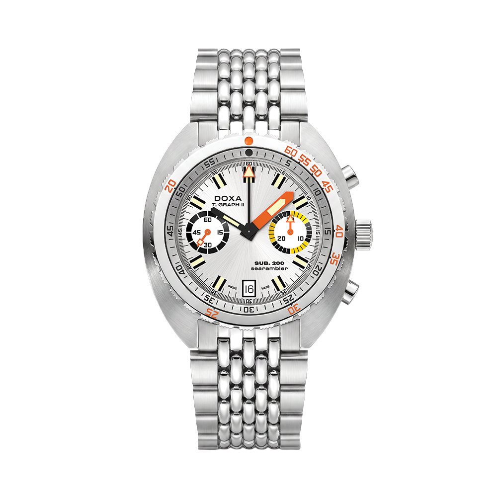 SUB 200 T.Graph II Searambler 42mm - Silver on Bracelet