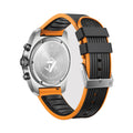 Swiss Army Chrono Quartz 42mm - Black on Black and Orange Rubber Strap