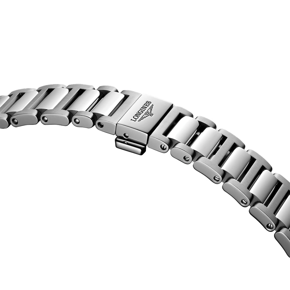 Conquest 34mm - White, Mother-of-Pearl w/ Diamonds on Bracelet