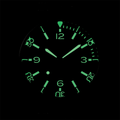 SOMBRERO 38mm - Green on Flat-Link Bracelet w/ Additional Leather Strap