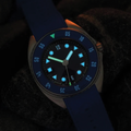 Mara 39.7mm - Blue on Rubber