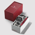 Swiss Army Automatic 42mm - Black on Black Leather Strap