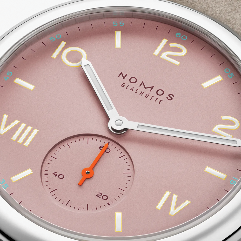 Club Campus Steel Back 36mm - Rose on Leather Strap