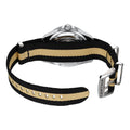 DS Action Diver "New DS Concept Extreme Shock Resistance" 40.5mm - Black on One-Piece Textile Strap