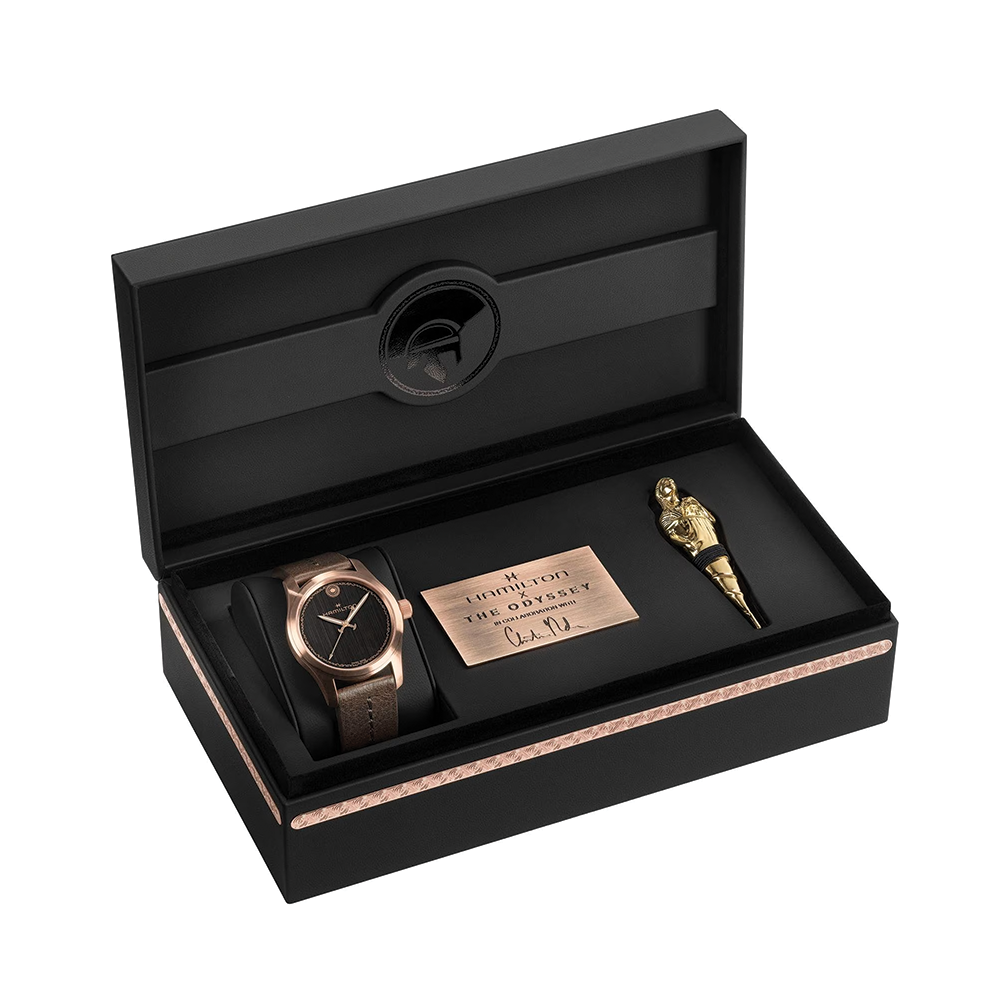 Khaki Field Auto THE ODYSSEY Limited Edition Bronze 42mm - Black on Leather Strap
