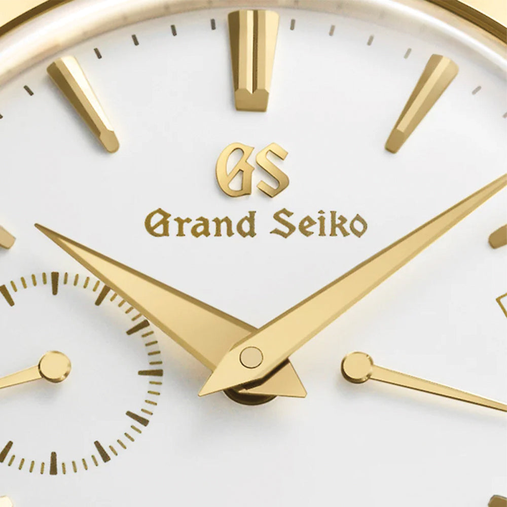 SBGK006 Elegance Manual 18K Yellow Gold 39mm - White on Leather Strap