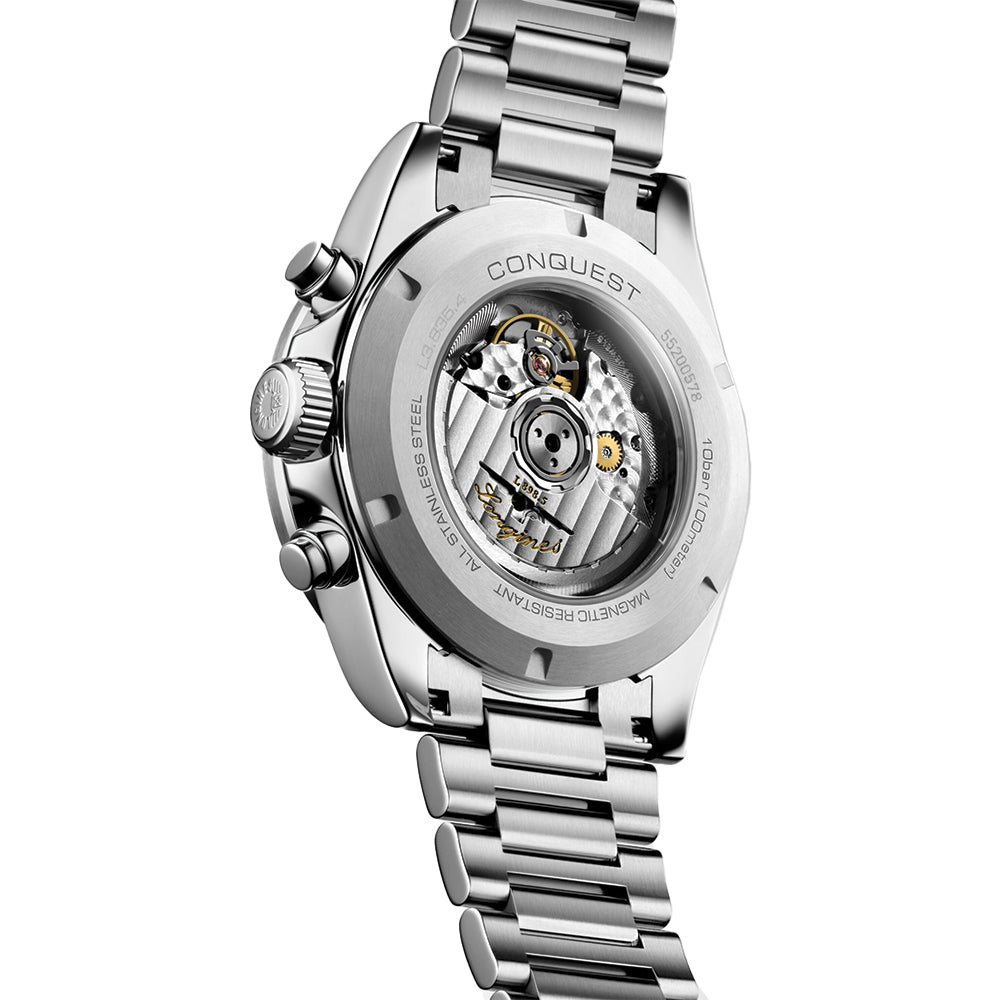 Conquest Automatic Chronograph 42mm - Blue on Bracelet
