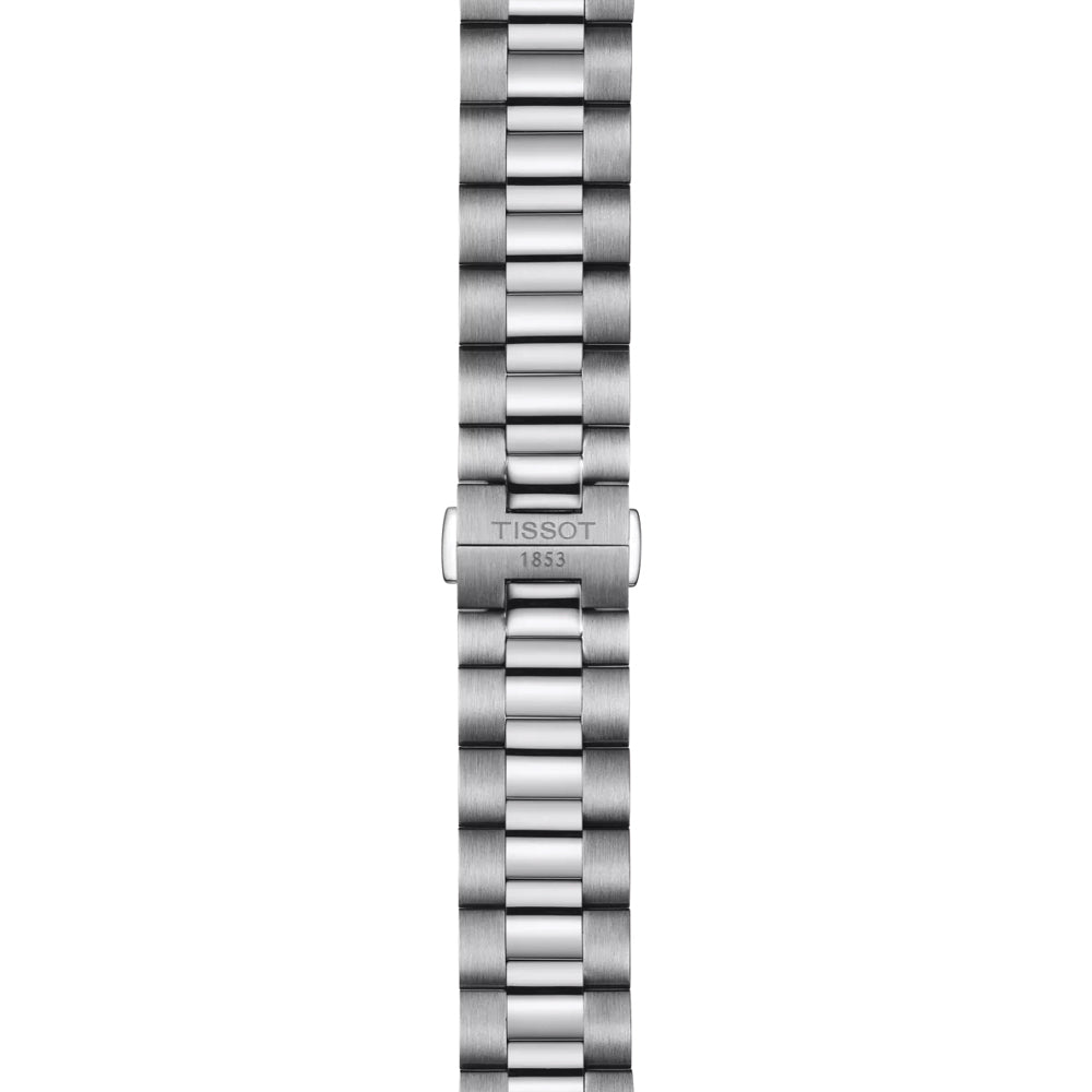 Gentleman Powermatic 80 Silicium Solid 18K Gold bezel 40mm - Silver on Bracelet