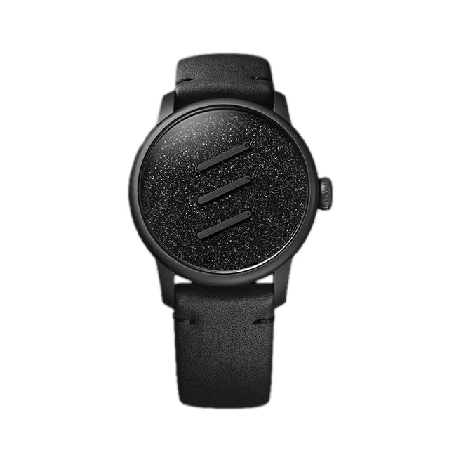 Excellence Le Régulateur Louis Erard x Olivier Mosset 42mm - Black on Leather Strap