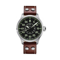 Pilot Watch Basic Aachen 42mm - Black on Leather Strap