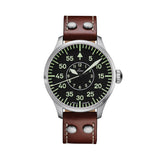 Pilot Watch Basic Aachen 42mm - Black on Leather Strap