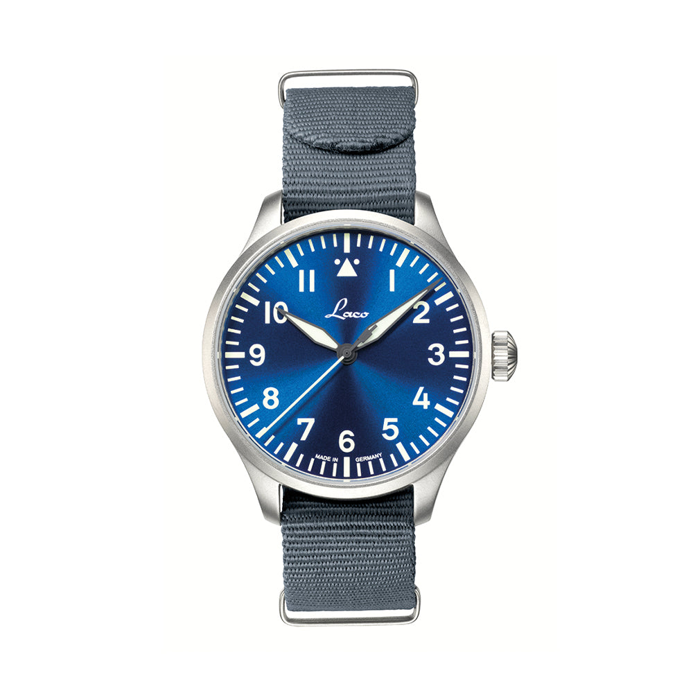 Pilot Watch Basic Augsburg "Blaue Stunde" 39mm - Blue on Nylon Strap