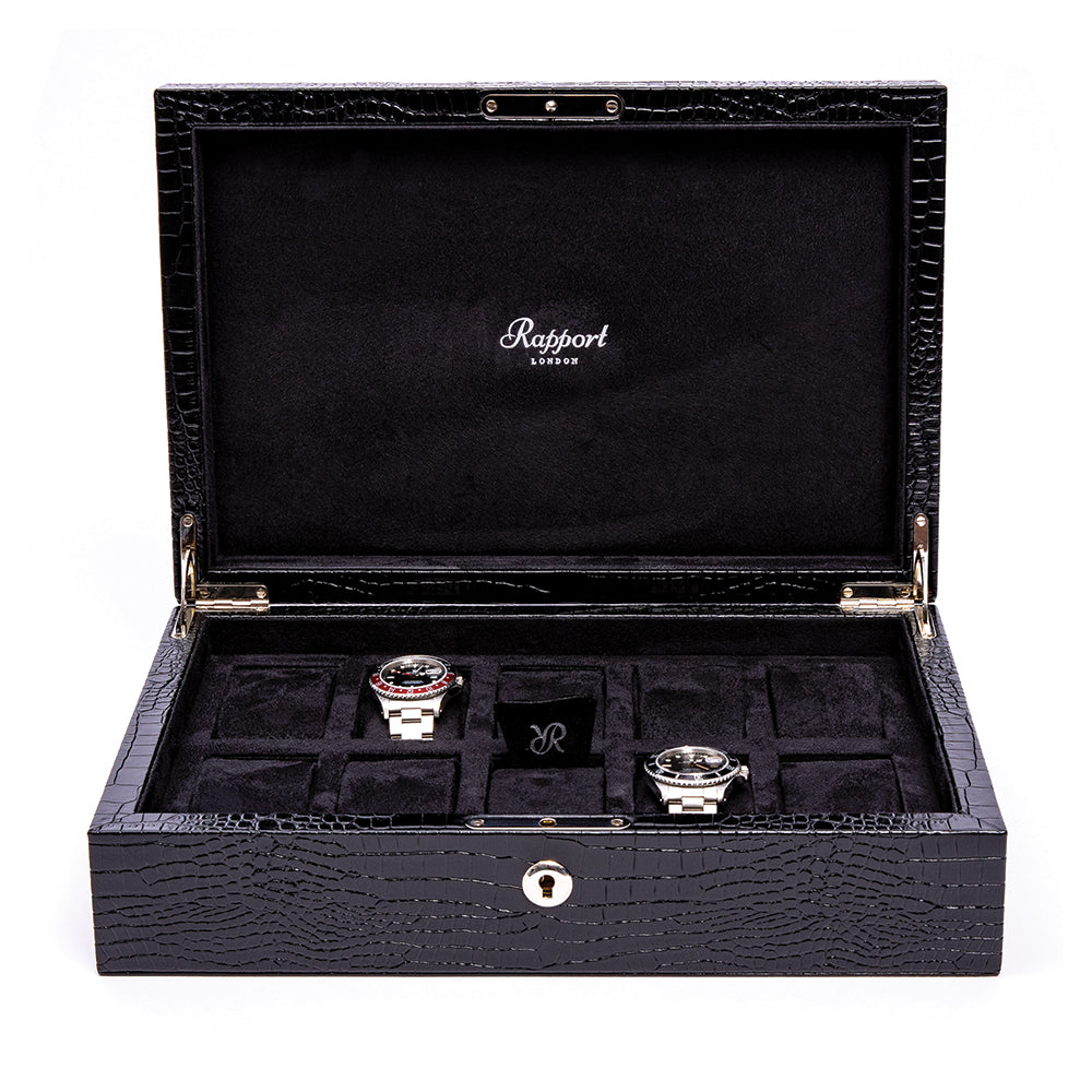 Brompton Ten Watch Box - Black
