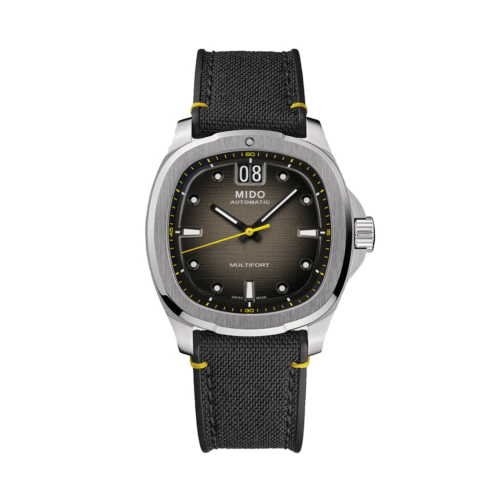 Multifort TV Big Date 40mm - Grey Dial on Fabric Strap