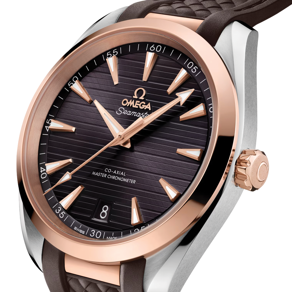 Seamaster Aqua Terra 41mm - Brown on Rubber Strap