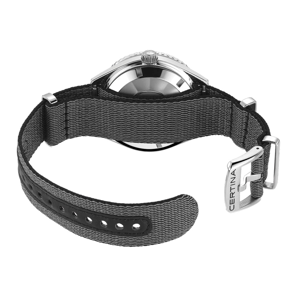 DS Super PH500M 43mm - Black on One-Piece Nylon Strap
