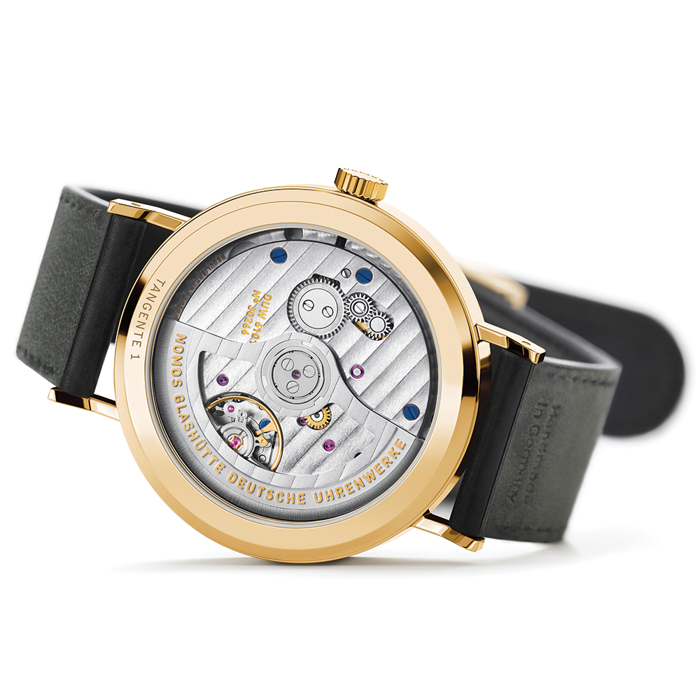 Tangente Neomatik Update Gold 38.5mm - White on Leather Strap