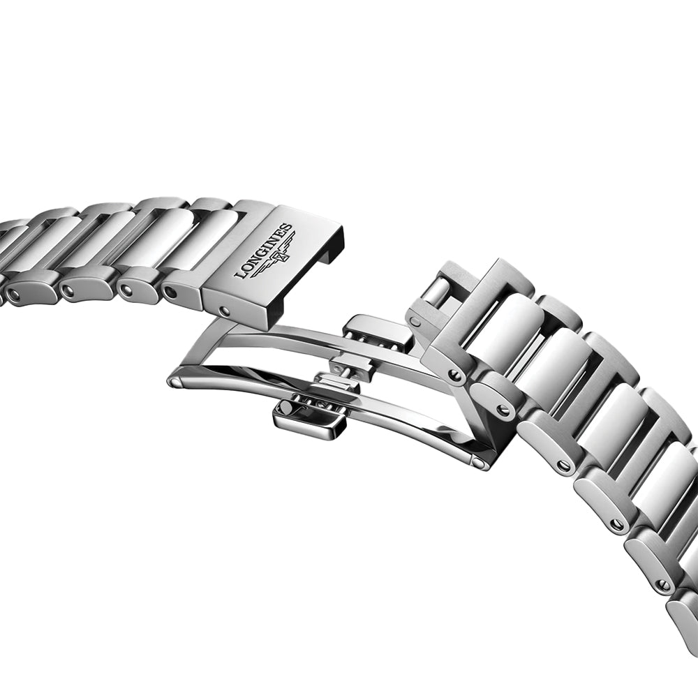 Conquest 34mm - White, Mother-of-Pearl w/ Diamonds on Bracelet