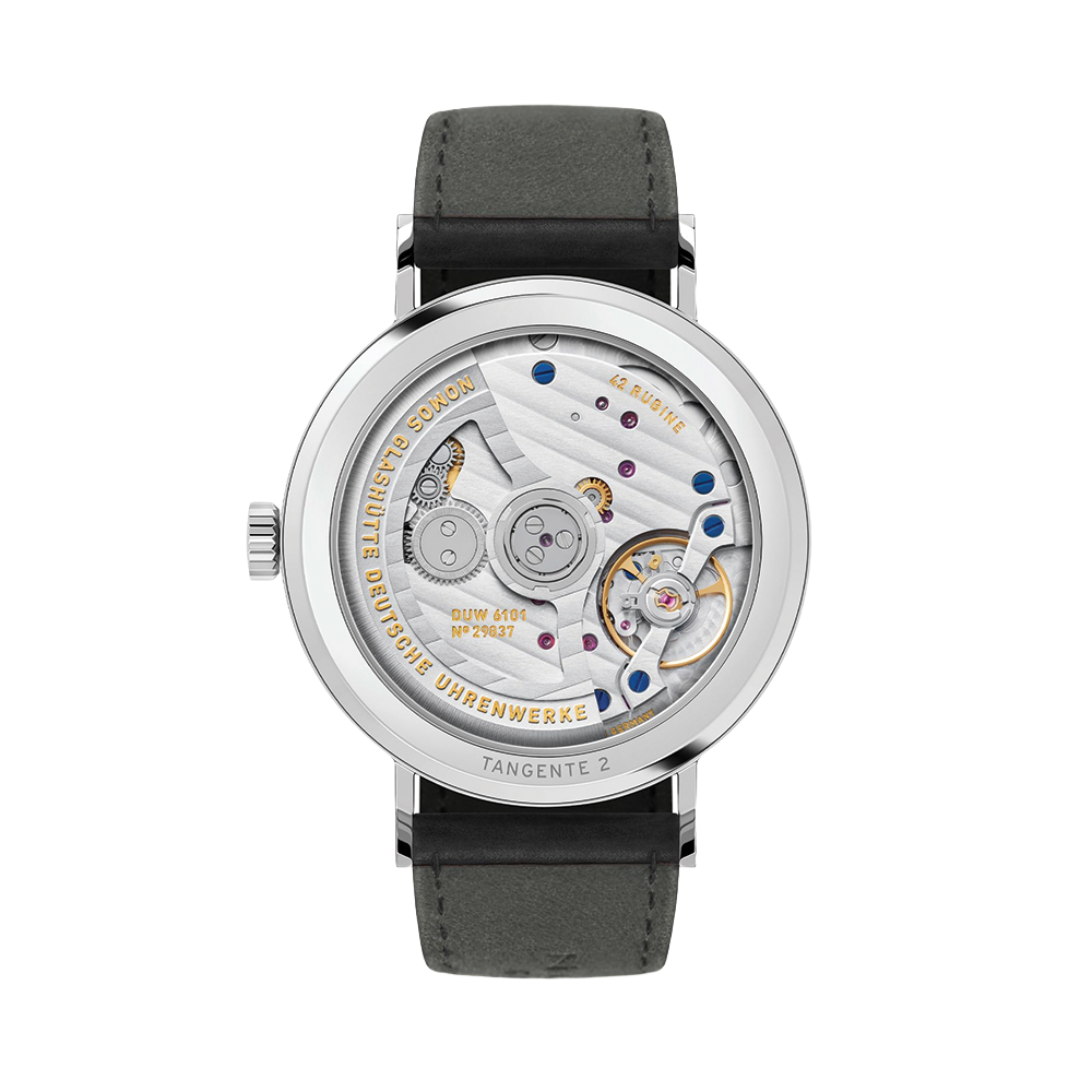 Tangente Neomatik Update 38.5mm - Forest Green on Leather Strap