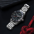 Deepwater Reef 200 41mm - Black on Stainless Steel Bracelet