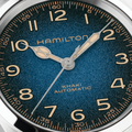 Khaki Field Murph 38mm - Blue on Leather Strap