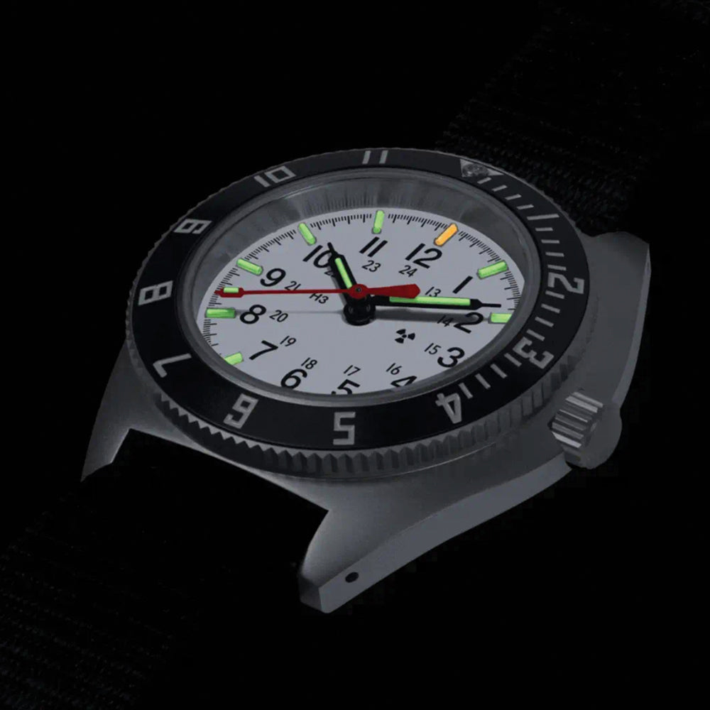 SSNAV No Date 41mm - Arctic on Ballistic Nylon Strap