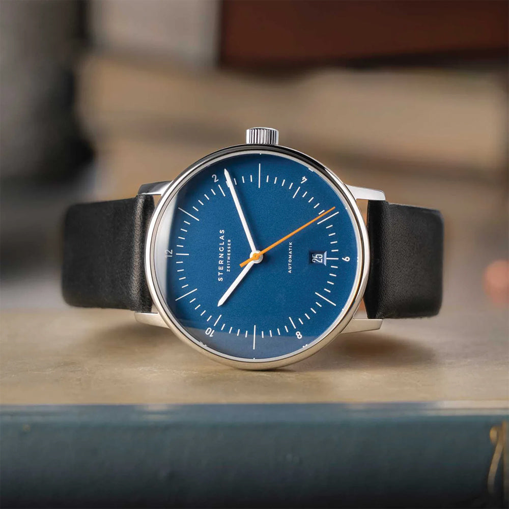 Naos Automatic 38mm - Blue on Leather Strap