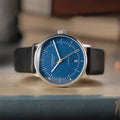Naos Automatic 38mm - Blue on Leather Strap