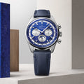 Chronomaster Original Acier Lapis Lazuli 38mm - Blue on Leather Strap and Bracelet