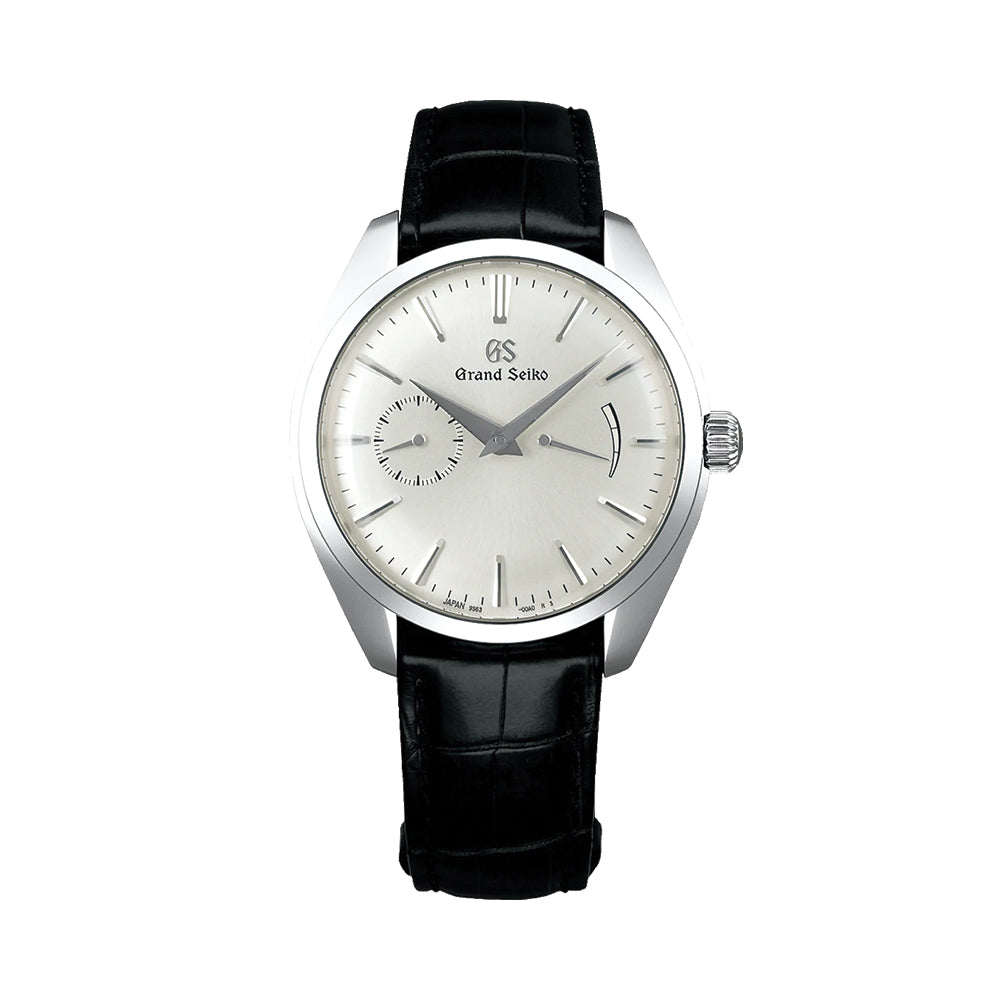 SBGK007 Elegance Manual 39mm - Silver on Leather Strap