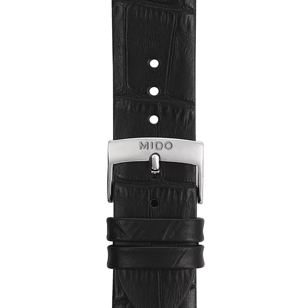 Baroncelli Heritage Gent 39mm - White on Leather Strap