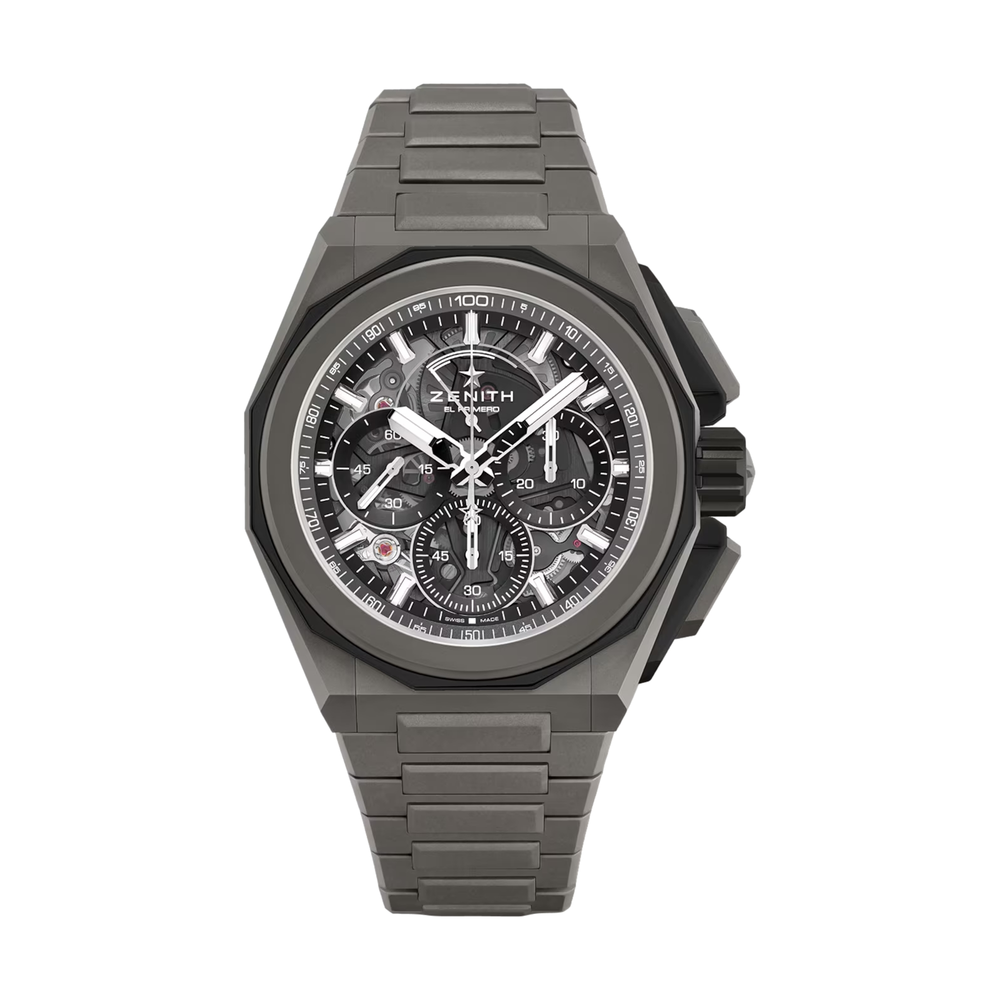 Defy Extreme Skeleton Titanium 45mm - Grey on Bracelet