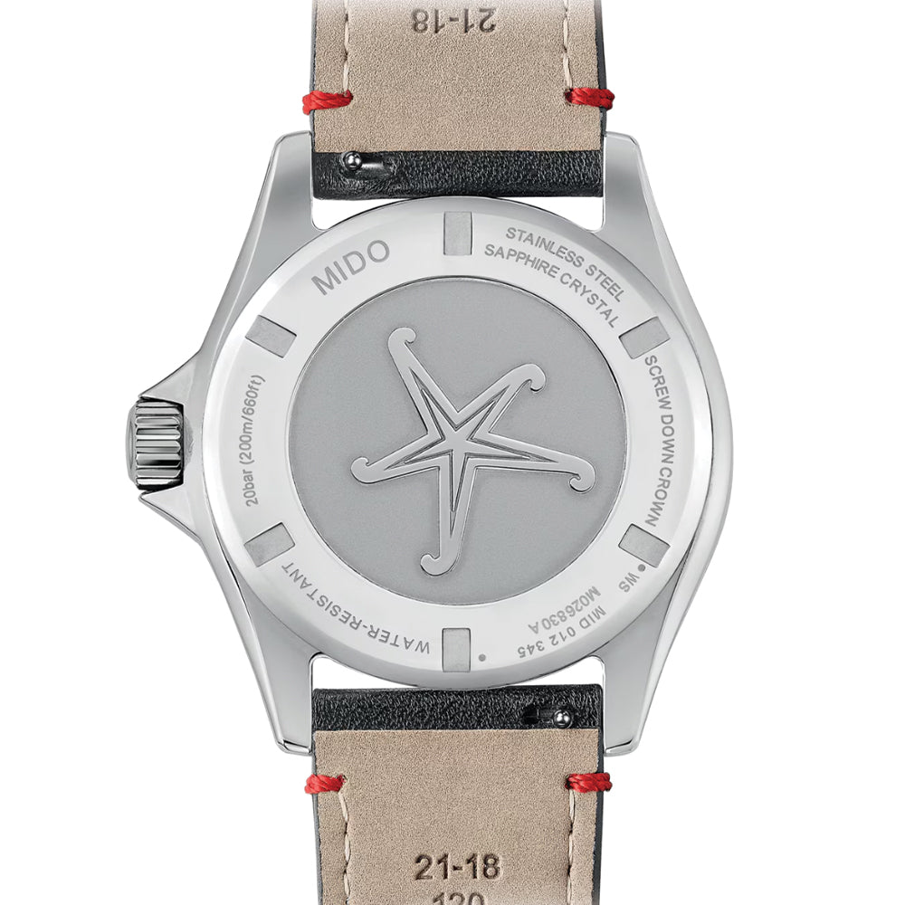 Ocean Star Worldtimer 40.5mm - Silver on Leather Strap
