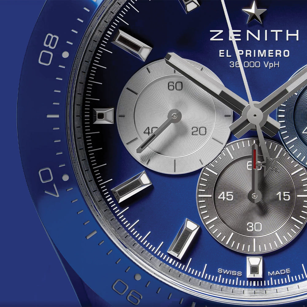 Chronomaster Sport 160th Anniversary Edition Ceramic 41mm - Blue on Bracelet w/ Extra Rubber Strap