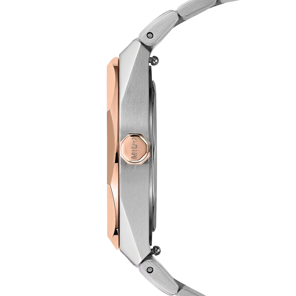 Multifort 8 One Crown Rose Gold PVD Two-Tone 40mm - Black on Bracelet