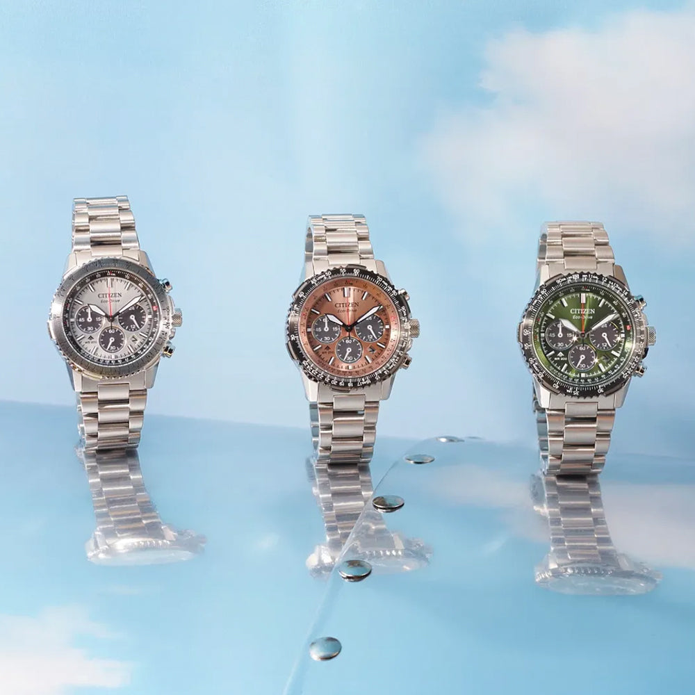 Promaster Navihawk Eco-Drive 40mm - Salmon on Bracelet