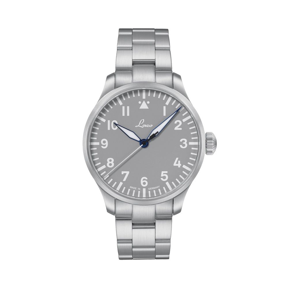 Pilot Watch Basic Augsburg MB Automatic 42mm - Grey on Bracelet