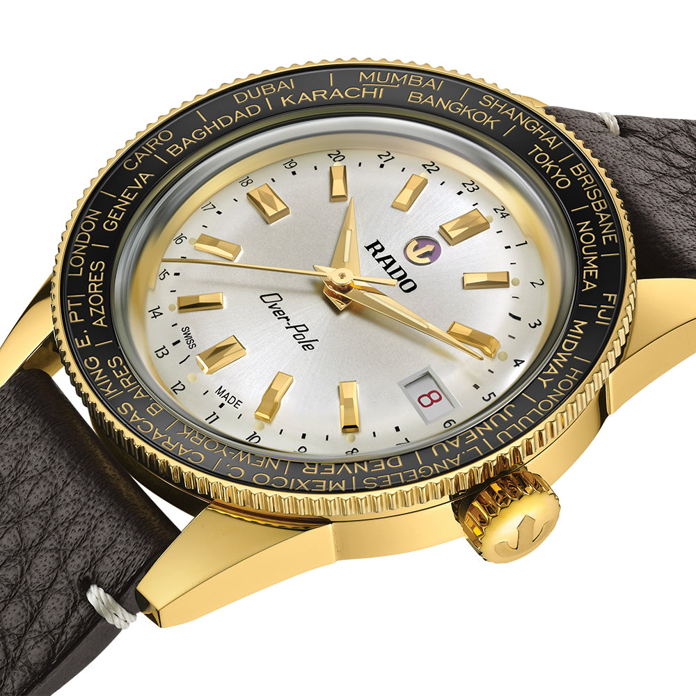 Captain Cook Over-Pole Limited Edition 39mm - Silver on Bracelet and Leather Strap