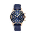 Air Command Red Gold 42.5mm - Sunburst Blue on Leather Strap