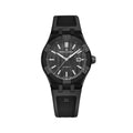 Aikonic Automatic 43mm - Black Carbon on Black Rubber Strap