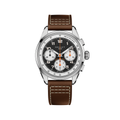 Multichron Sport Chronograph 41mm - Black on Leather Strap