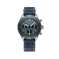 Multichron Pilot Chronograph 42mm - Blue on Leather Strap