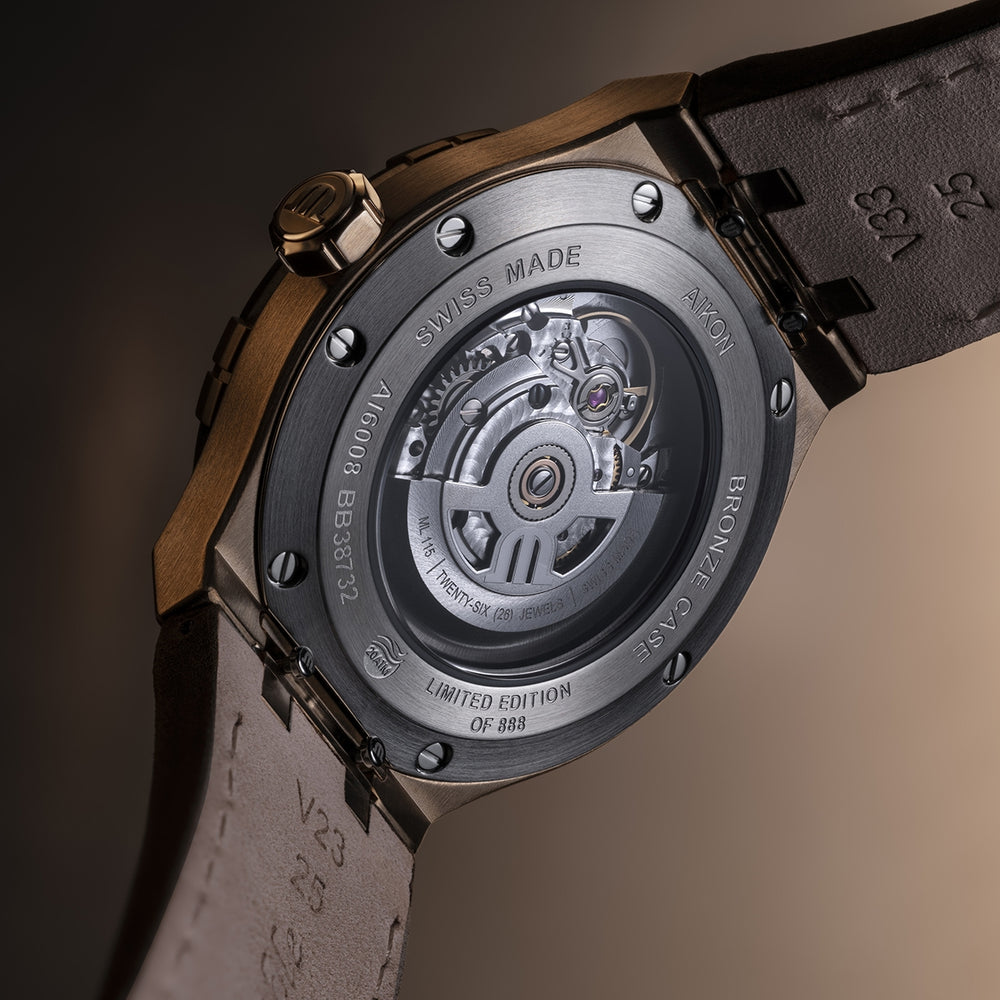 Aikon Automatic Bronze Limited Edition 42mm - Brown on Leather Strap