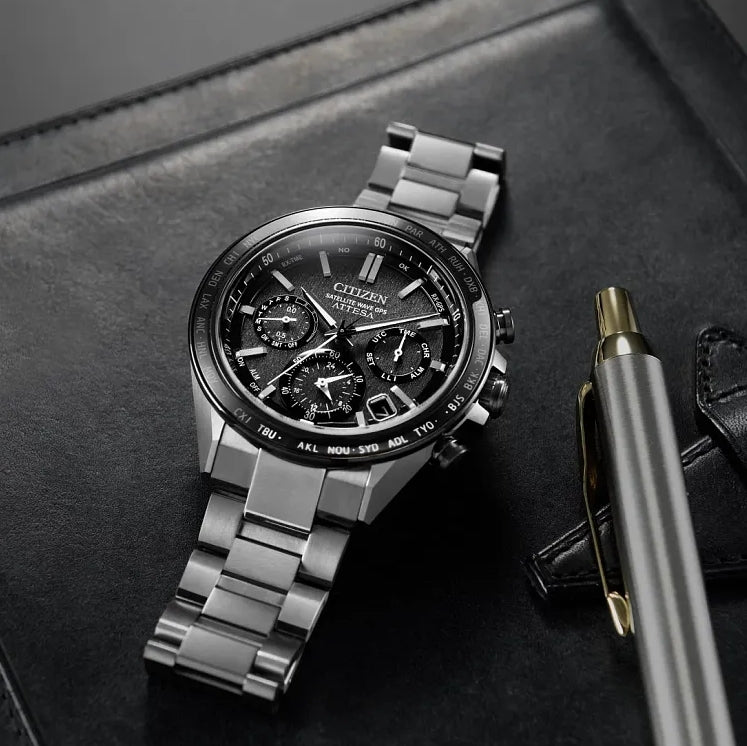 ATTESA Super Titanium™ Satellite Timekeeping 44.6mm - Grey on Bracelet