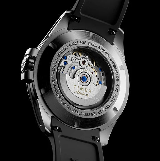 Atelier GMT24 M1a 40mm - Black on Rubber Strap