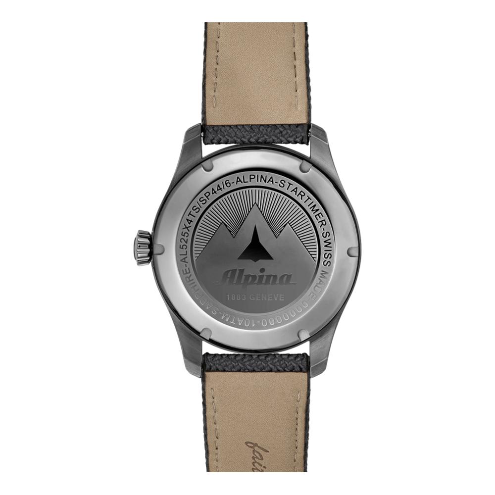 Startimer Pilot Automatic Black PVD 41mm - Grey on Rubber Strap