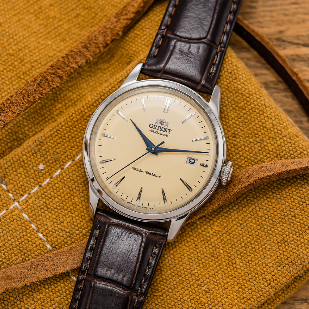 Bambino 38mm - Beige on Leather Strap
